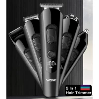 Триммер для стрижки VGR V-175 с 5 беспроводными насадками (V-175)