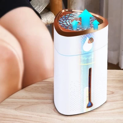 Ультразвуковой увлажнитель воздуха для детей с подсветкой Heavy Fog Humidifier Белый с бронзовым