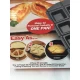 EZ Pockets Gray Non-Stick Steel 4-Piece Baking Kit with Cutting Tool and Recipe Book