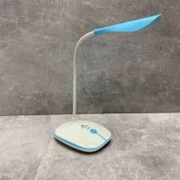 Лампа настольная светодиодная с аккумулятором белая с голубым OJ-880