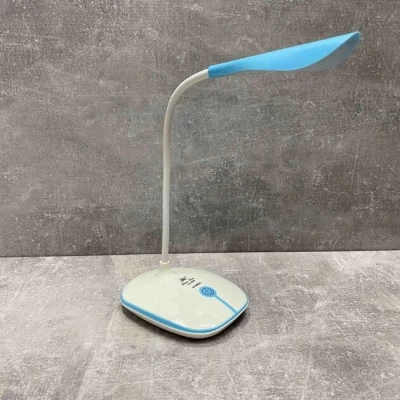 Лампа настольная светодиодная с аккумулятором белая с голубым OJ-880