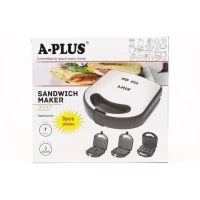Сэндвичница (Бутербродница) 3 в 1 1750 Вт А-Plus 2037