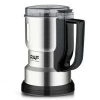 Кофемолка электрическая из нержавеющей стали RAF R. 7132 серебристая 300Вт