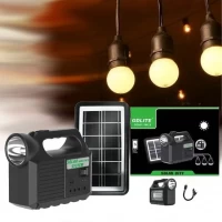 Автономная зарядная система с фонарем GD-8182