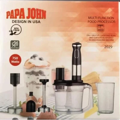 Блендер погружной papa john многофункциональный 5 в 1 мощность 750w