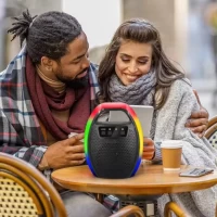 Колонка мини-чемодан ESS-209A от сети и от аккумулятора с USB, SD, FM, AUX, Bluetooth