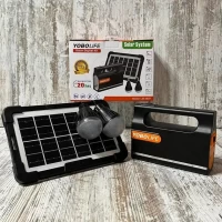 Аварийный фонарь LmeLuxe 2808 с солнечной батареей и лампочкой 5500 мАч