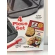EZ Pockets Gray Non-Stick Steel 4-Piece Baking Kit with Cutting Tool and Recipe Book