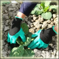 Перчатки хозяйственные с когтями для сада и огорода Garden Genie Gloves Перчатки хозяйственные с когтями для сада и огорода Garden Genie Gloves