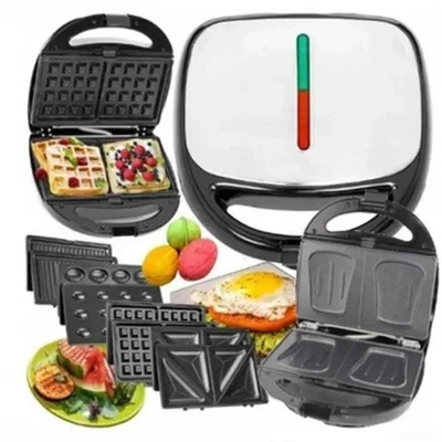 Бутербродница мультимейкера 6 в 1 Rainberg RB 2276 2200Вт со сменными насадками