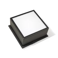 LED светильник Grilliato 7W/12W черный, нейтральный белый, 100 Лм, 185-240V, >80 Ra, 100х100мм, 7Вт/12Вт, ,