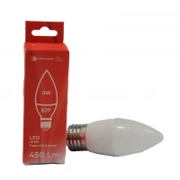 LED  лампа С37 5Вт E27 4100К 450 Лм 165-265 В