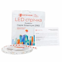 LED лента 14Вт 12В SMD2835 180 диодов, нейтральный белый 4000К, серия Externum IP65 , гарантия 3 года
