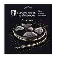LED неоновая лента 10Вт 12В 8х17 мм, SMD2835 120 диодов, 300 Лм, теплый белый 3000K, серия Neon Electro House by Rishang