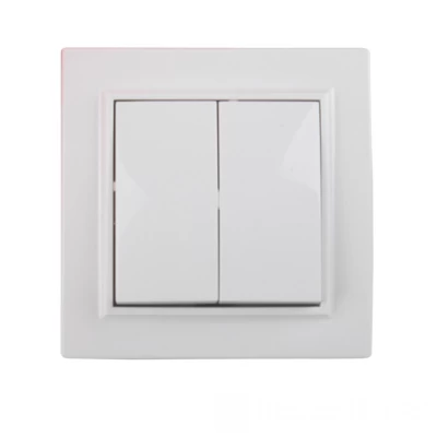Выключатель двойной Белый Выключатель двойной Белый