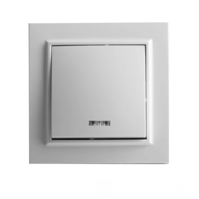 Выключатель с подсветкой Белый Выключатель с подсветкой Белый