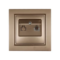 Розетка телефонная Enzo Роскошно-золотой