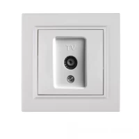 Розетка телевизионная Enzo Белый