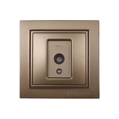 Розетка телевизионная Enzo Роскошно-золотой