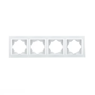 Рамка четырехместная Enzo Белый