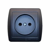 Розетка без заземления 16 А Acura Графит