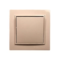 Выключатель одноклавишный Enzo Латте