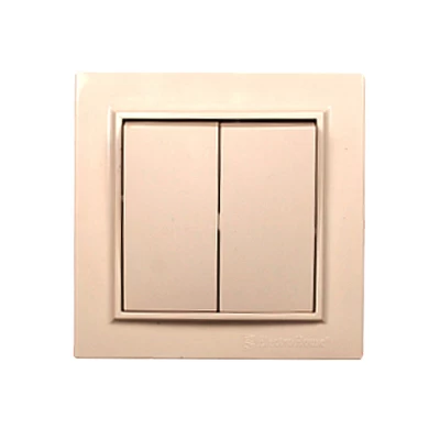 Выключатель двойной Enzo Латте Выключатель двойной Enzo Латте