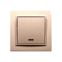 Выключатель с подсветкой Enzo Латте