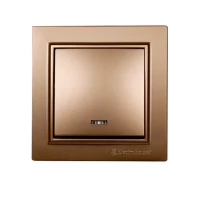 Выключатель с подсветкой Enzo Роскошно-золотой