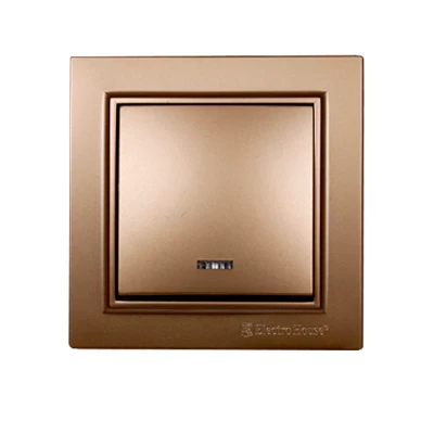 Выключатель с подсветкой Enzo Роскошно-золотой Выключатель с подсветкой Enzo Роскошно-золотой