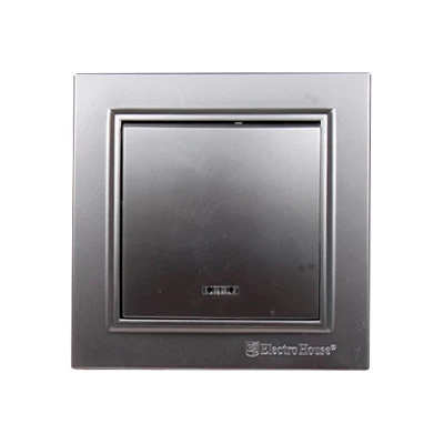 Выключатель с подсветкой Enzo Серебряный камень Выключатель с подсветкой Enzo Серебряный камень