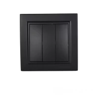 Выключатель тройной Графит