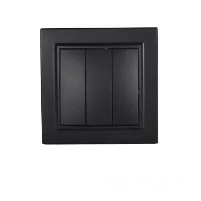 Выключатель тройной Графит Выключатель тройной Графит