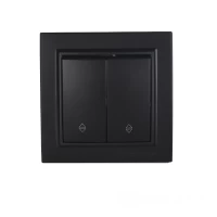 Выключатель двойной проходной Графит