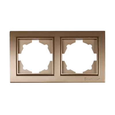 Рамка двойная Enzo Роскошно-золотой
