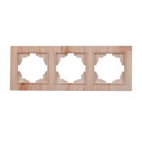 Рамка тройная Enzo Светлое дерево