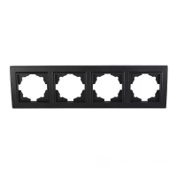 Рамка четырехместная Графит