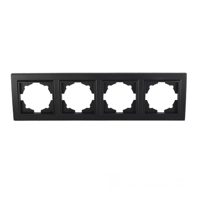 Рамка четырехместная Графит