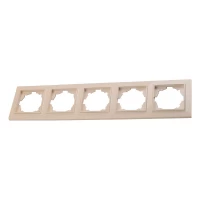 Рамка пятиместная Enzo Латте