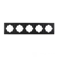 Рамка пятиместная Графит