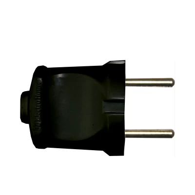 Вилка без заземления Черный Вилка без заземления Черный