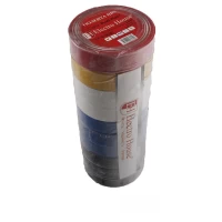 Изолента Ассорти 0,15мм x 18 мм x 21 м 10 шт Изолента Ассорти 0,15мм x 18 мм x 21 м 10 шт