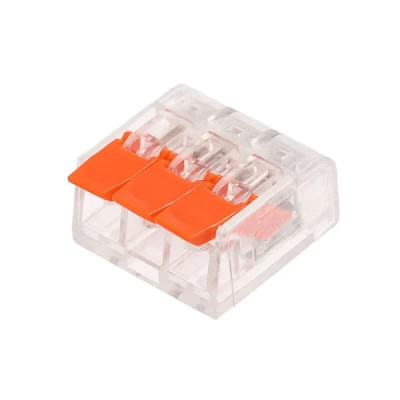 Коннектор на 3 контакта (450, 32 A) Прозрачный Коннектор на 3 контакта (450, 32 A) Прозрачный