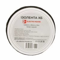 Черная изолента хб 10 м Черная изолента хб 10 м