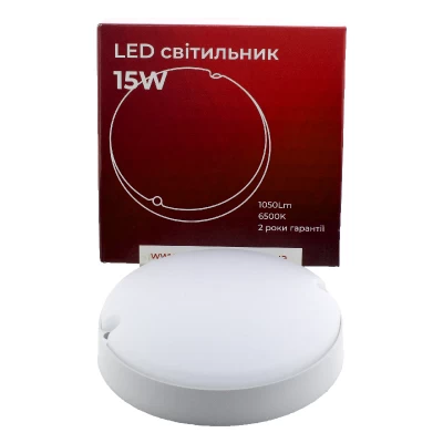 Светильник ЖКХ 15 Вт 1200 Лм 6500К  c д.движения