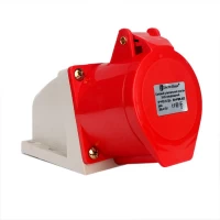 Силовой штепсельный разъем 5x32 (стационарный)/3P+PE+N/32 A/380 – 415 В/IP44