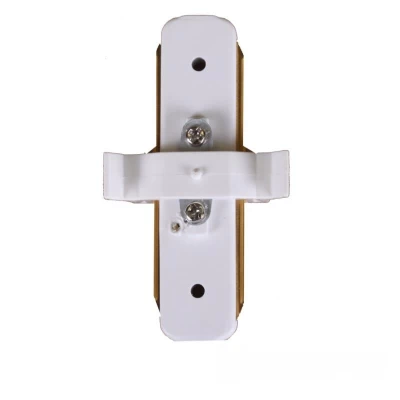 Коннектор для трекового светильника  прямой Белый