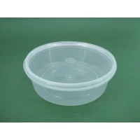 Судок с крышкой  круглый 0,5 л. прозрачное  (50 шт)