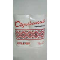 Туалетная бумага двухслойная ОБУХОВСКАЯ 4 рулона в упаковке (1 пачка)