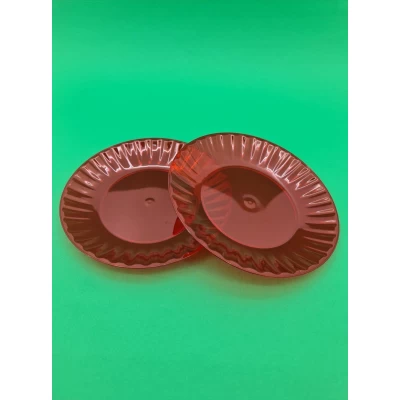 Стекловидная тарелка 205 мм для второго блюда красная (10 шт) Стекловидная тарелка 205 мм для второго блюда красная (10 шт)